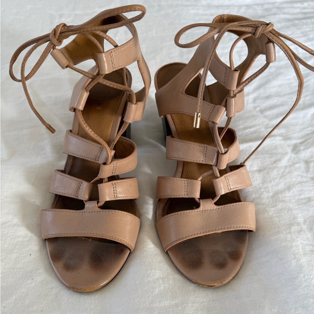 Elegant Tan Strappy Women's Sandals